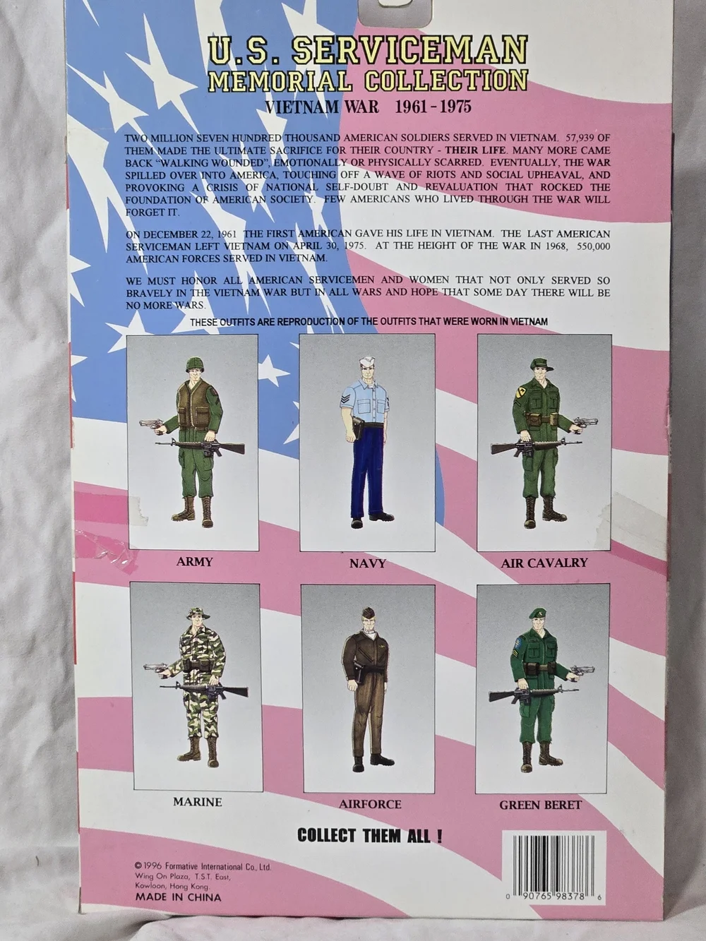 U.S. Serviceman Air Cavalry Action Figure Outfit - Olive Green